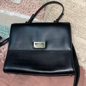 Black leather Kate spade bag